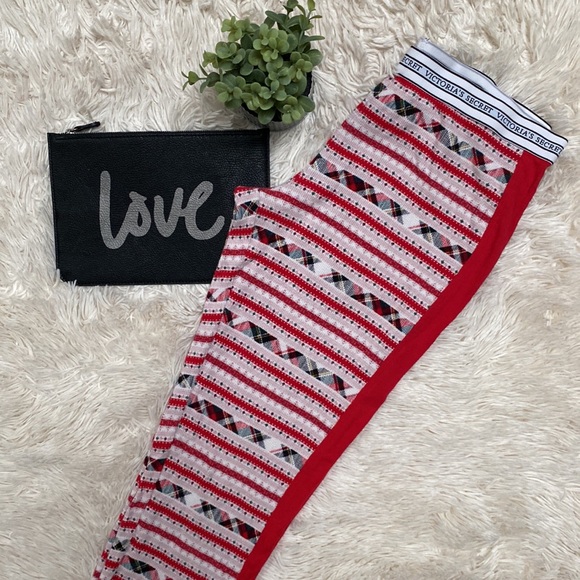 Victoria’s Secret Fireside Thermal Pajama Set 💗 Red & White - Picture 9 of 16